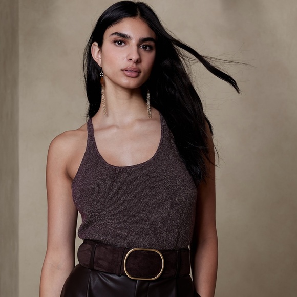 Banana Republic Tan Ribbed Tank Top - Picture 6 of 12